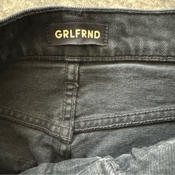 GRLFRND Piper Super High Rise Stretch Slim in Hollywood Black Jeans Size 27 - Picture 8 of 8
